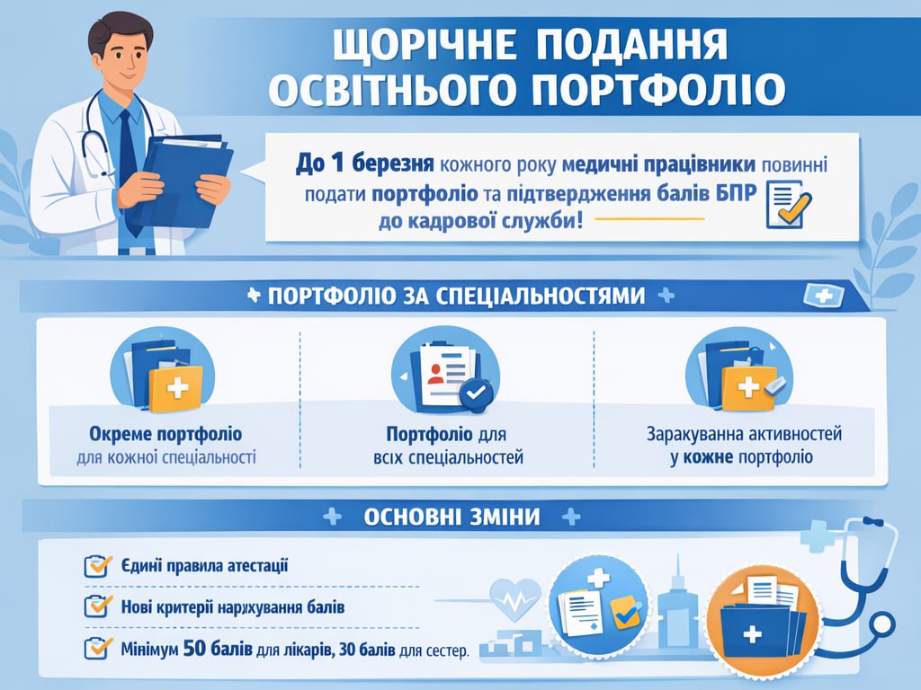 ЩОРІЧНЕ ПОДАННЯ ОСВІТНЬОГО ПОРТФОЛІО