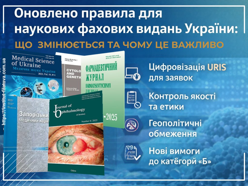 ð¢ ОНОВЛЕНО ПРАВИЛА ДЛЯ НАУКОВИХ ФАХОВИХ ВИДАНЬ УКРАЇНИ: ЩО ЗМІНЮЄТЬСЯ ТА ЧОМУ ЦЕ ВАЖЛИВО