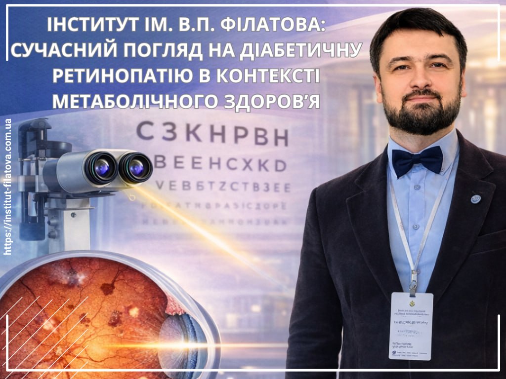 ІНСТИТУТ ІМ. В.П. ФІЛАТОВА: СУЧАСНИЙ ПОГЛЯД НА ДІАБЕТИЧНУ РЕТИНОПАТІЮ В КОНТЕКСТІ МЕТАБОЛІЧНОГО ЗДОРОВ’Я