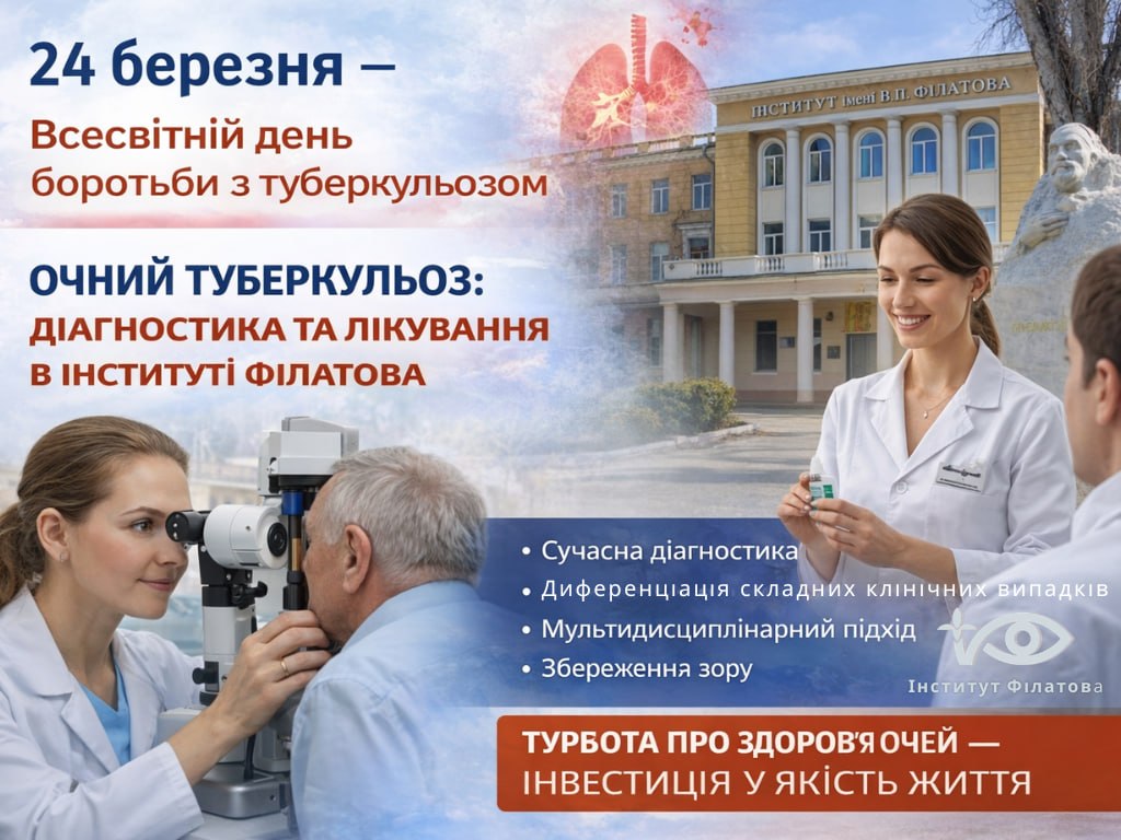24 БЕРЕЗНЯ — ВСЕСВІТНІЙ ДЕНЬ БОРОТЬБИ З ТУБЕРКУЛЬОЗОМ